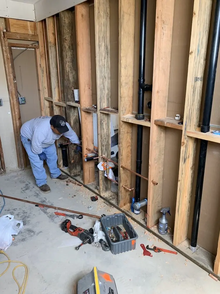 Commercial rough-in plumbing for Gas Line Repair in Kirkwood